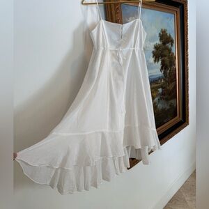Elizabeth and James Crisp White Sundress
